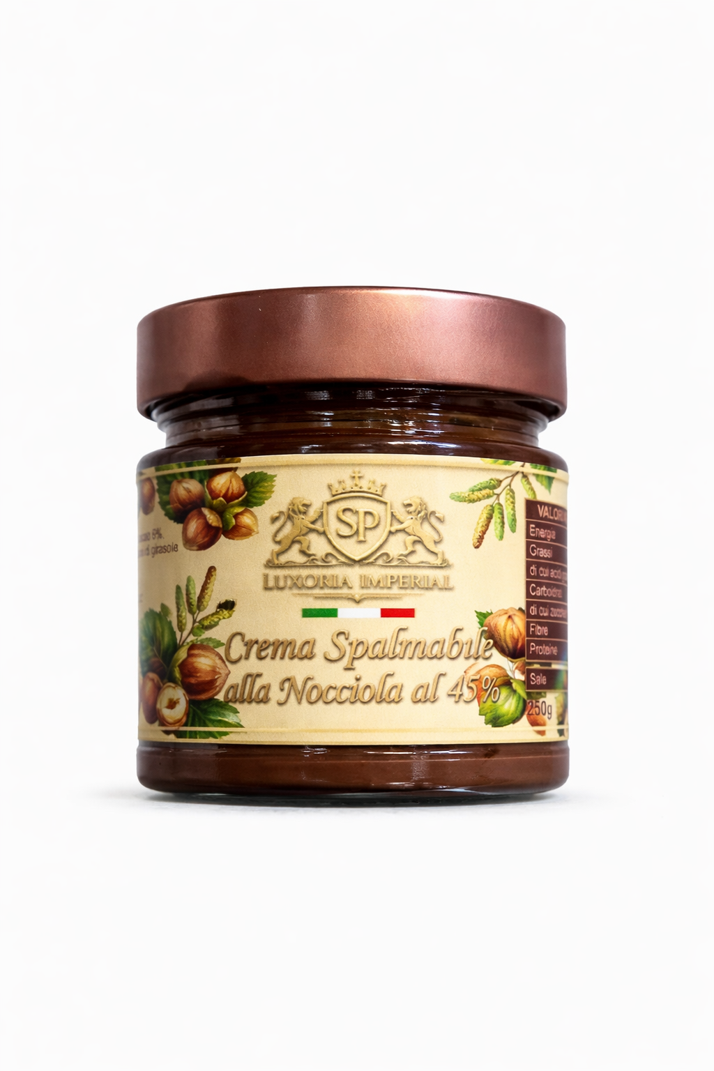 Crema Spalmabile alla Nocciola Bianca al 45%